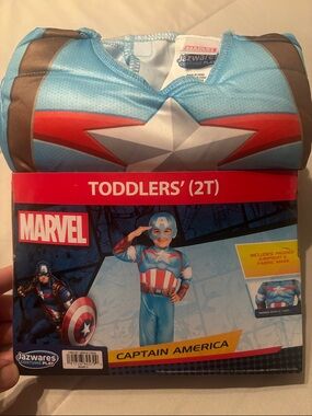 Marvel Captain America Toddler Costume - Blue/Red/White size 2T